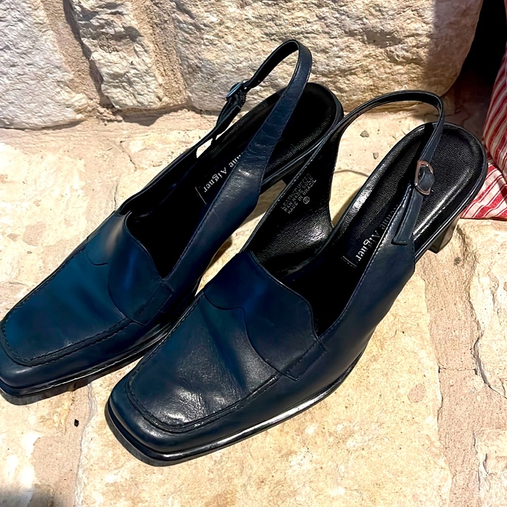 Etienne Aigner Slingback Heels, Blue, Size 8.5 Good condition.